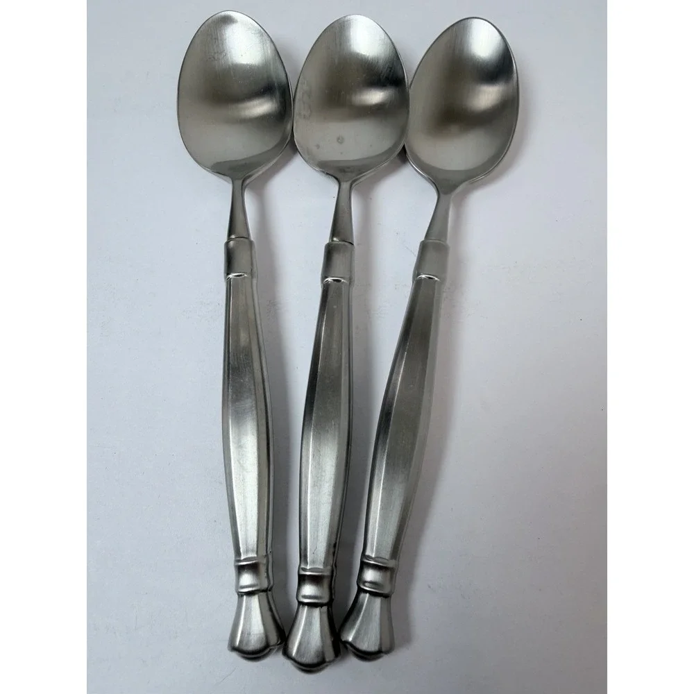 3 - Oneida ACT II / ACT 2 Satin Cube Mark Stainless Flatware 6 1/2